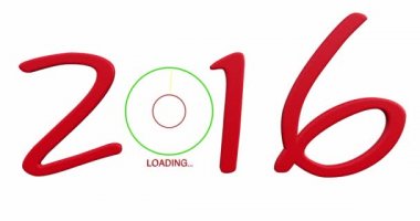 Yeni yıl 2016 yükleme animasyon