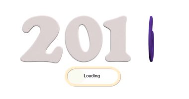 Yeni yıl 2016 yükleme animasyon