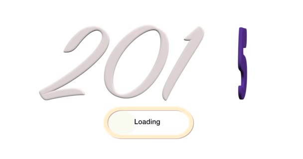 Animation Loading New Year 2016 — Stock Video