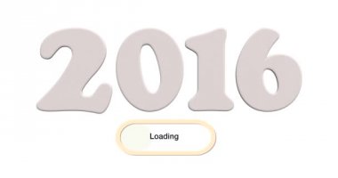 Yeni yıl 2016 yükleme animasyon