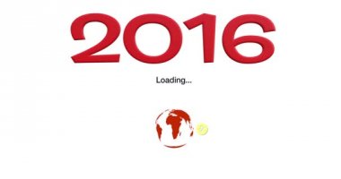 Yeni yıl 2016 yükleme animasyon