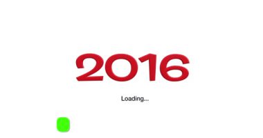 Yeni yıl 2016 yükleme animasyon