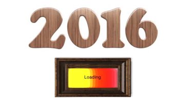 Yeni yıl 2016 yükleme animasyon