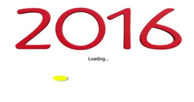 Yeni yıl 2016 yükleme animasyon