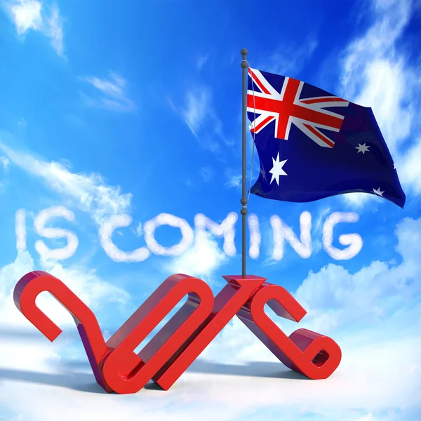 2016 はフラグ オーストラリアに来てください。 — ストック写真