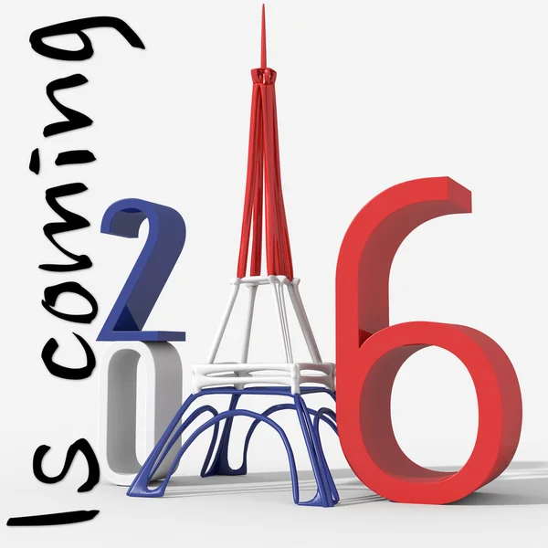 Nadchodzi 2016 Paryż — Zdjęcie stockowe