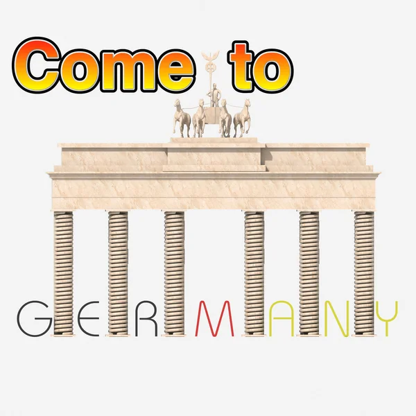 Приезжай в Берлин — стоковое фото