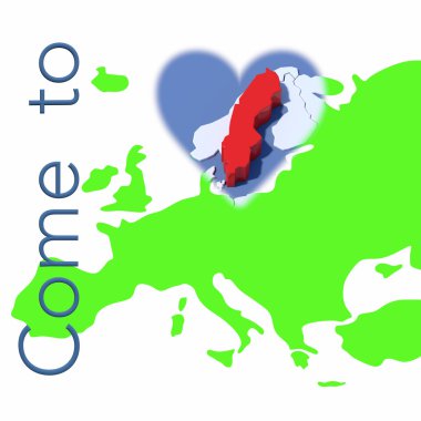 Avrupa Haritası ile İsveç'e gel