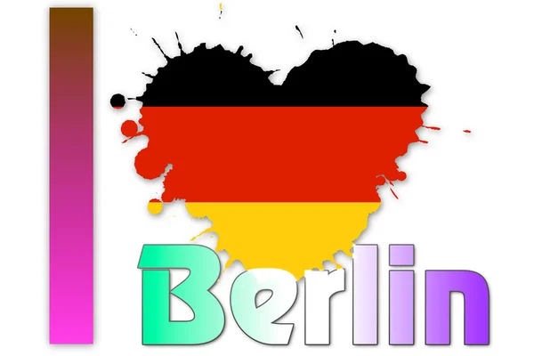 I love Berlin — Stock Photo, Image