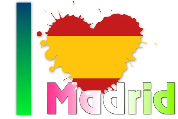 Ich liebe madrid — Stockfoto