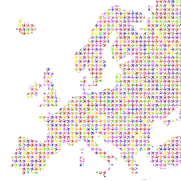 Europa 3D Texturkarte — Stockfoto