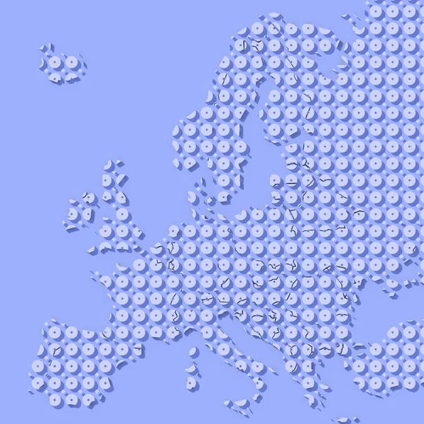 Europa 3d texturschema — Stockfoto