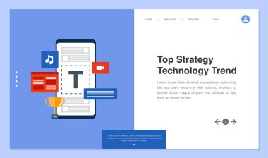Web sitesi ve mobil web sitesi geliştirme için iş veya finans kavramına sahip web sayfası tasarımı. Web sitesi tasarım vektör çizimi. Düzenleyebiliyor ya da özelleştirebiliyor.