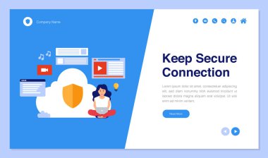 Web sitesi ve mobil web sitesi geliştirme için iş veya finans kavramına sahip web sayfası tasarımı. Web sitesi tasarım vektör çizimi. Düzenleyebiliyor ya da özelleştirebiliyor.