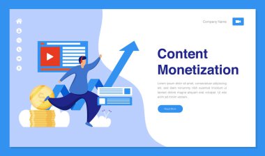 Web sitesi ve mobil web sitesi geliştirme için iş veya finans kavramına sahip web sayfası tasarımı. Web sitesi tasarım vektör çizimi. Düzenleyebiliyor ya da özelleştirebiliyor.