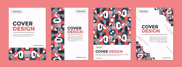 Set of abstract geometric cover templates. Universal cover Designs for Annual Report, Brochures, Flyers, Presentations, Leaflet, Magazine.