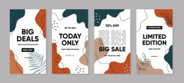 Çiçeksel doğa konsepti ile promosyon satışı için modaya uygun bir şablon. Sosyal medya paylaşımları, kapak, broşür, pankart tasarımı, İnternet veya İnternet reklamları için kullanılabiliyor.