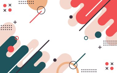 Geometrik biçimli, soyut, yaratıcı bir arka plan. Sosyal medya ve web siteleri için banner tasarım şablonu.