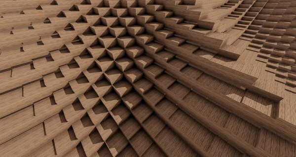 Wood Pixelated — Stockfoto
