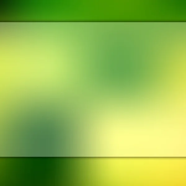 Vidrio sobre fondo verde borroso . — Vector de stock