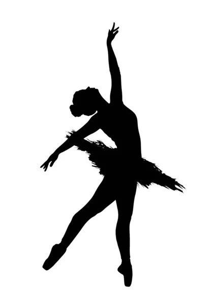 Silhouette Una Persona Danza — Foto Stock