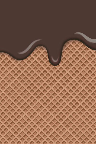 Chocolate   ice cream cookie background