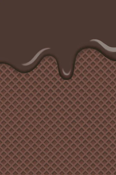 Chocolate Ice Cream Cookie Background — Stock Photo, Image