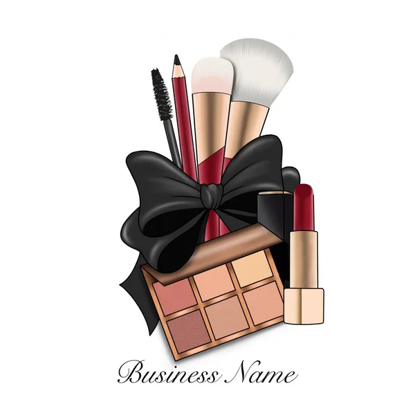 化妆品化妆品的标识 免版税图库照片