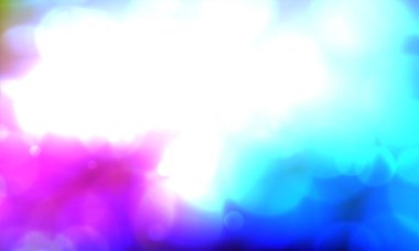 Işık patlaması ile arka planda parlayan klasik ışıklar. Gümüş, mavi ve beyaz. Odaklanmamış.