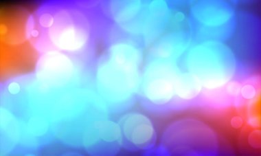 Işık patlaması ile arka planda parlayan klasik ışıklar. Gümüş, mavi ve beyaz. Odaklanmamış.