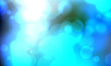 Işık patlaması ile arka planda parlayan klasik ışıklar. Gümüş, mavi ve beyaz. Odaklanmamış.