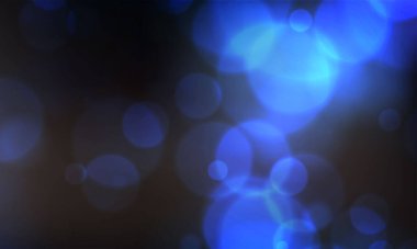 Işık patlaması ile arka planda parlayan klasik ışıklar. Gümüş, mavi ve beyaz. Odaklanmamış.