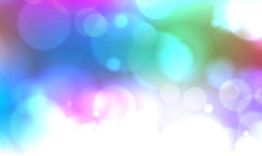 Işık patlaması ile arka planda parlayan klasik ışıklar. Gümüş, mavi ve beyaz. Odaklanmamış.