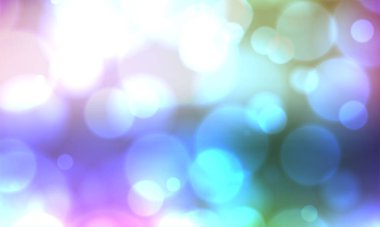 Işık patlaması ile arka planda parlayan klasik ışıklar. Gümüş, mavi ve beyaz. Odaklanmamış.