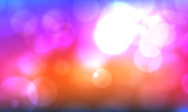 Işık patlaması ile arka planda parlayan klasik ışıklar. Gümüş, mavi ve beyaz. Odaklanmamış.