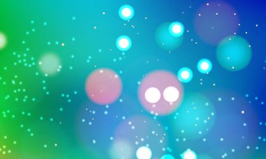 Soyut, parlak, pırıl pırıl çemberler, Noel ışıkları olan, altın renginde, şenlikli, şenlikli bir arka plan. Güzel doku.