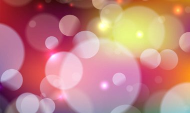 Soyut, parlak, pırıl pırıl çemberler, Noel ışıkları olan, altın renginde, şenlikli, şenlikli bir arka plan. Güzel doku.