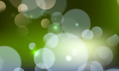 Soyut, parlak, pırıl pırıl çemberler, Noel ışıkları olan, altın renginde, şenlikli, şenlikli bir arka plan. Güzel doku.