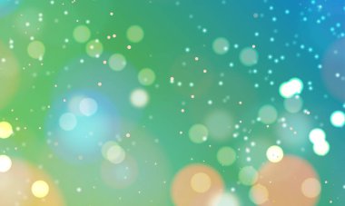 Soyut, parlak, pırıl pırıl çemberler, Noel ışıkları olan, altın renginde, şenlikli, şenlikli bir arka plan. Güzel doku.