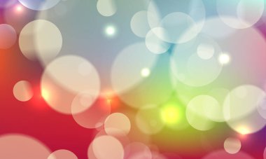 Soyut, parlak, pırıl pırıl çemberler, Noel ışıkları olan, altın renginde, şenlikli, şenlikli bir arka plan. Güzel doku.