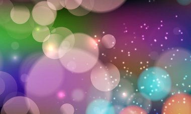 Soyut, parlak, pırıl pırıl çemberler, Noel ışıkları olan, altın renginde, şenlikli, şenlikli bir arka plan. Güzel doku.