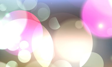 Soyut, parlak, pırıl pırıl çemberler, Noel ışıkları olan, altın renginde, şenlikli, şenlikli bir arka plan. Güzel doku.