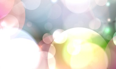 Soyut, parlak, pırıl pırıl çemberler, Noel ışıkları olan, altın renginde, şenlikli, şenlikli bir arka plan. Güzel doku.