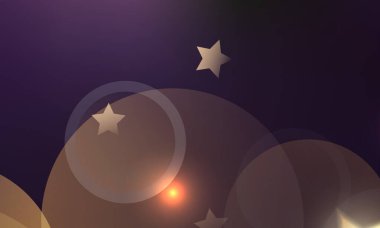 Soyut, parlak, pırıl pırıl çemberler, Noel ışıkları olan, altın renginde, şenlikli, şenlikli bir arka plan. Güzel doku.