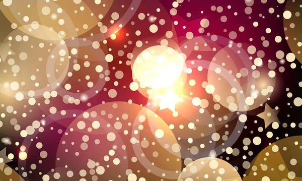 摘要浅金梯度粉红节庆背景 闪烁着闪闪发光的模糊圆圈 圣诞灯饰 漂亮的质感 — 图库照片