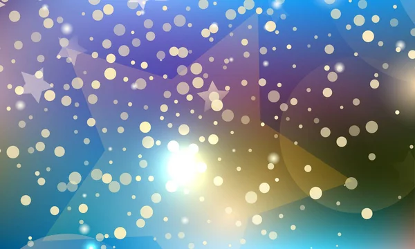 찬란하게 빛나는 반짝이는 원들과 크리스마스 빛들로 황금빛의 배경이다 아름다운 — 스톡 사진