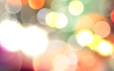 Soyut, parlak, pırıl pırıl çemberler, Noel ışıkları olan, altın renginde, şenlikli, şenlikli bir arka plan. Güzel doku.