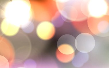 Soyut, parlak, pırıl pırıl çemberler, Noel ışıkları olan, altın renginde, şenlikli, şenlikli bir arka plan. Güzel doku.