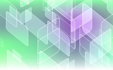 Altıgen ve dişli tekerlekleri olan soyut geniş teknoloji arka planı. Yüksek teknoloji devre kartı illüstrasyonu.