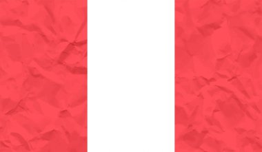 Sallanan desenli Peru bayrağı. Vektör arkaplanı.